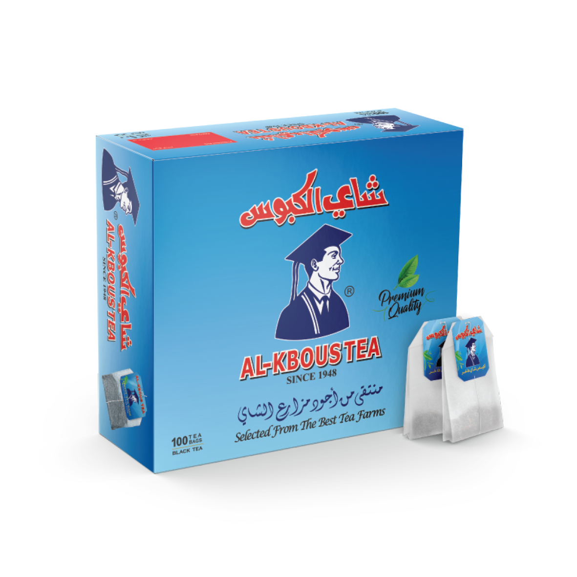 AL-KBOUS Black Tea 100Tea Bags/Box شاي الكبوس