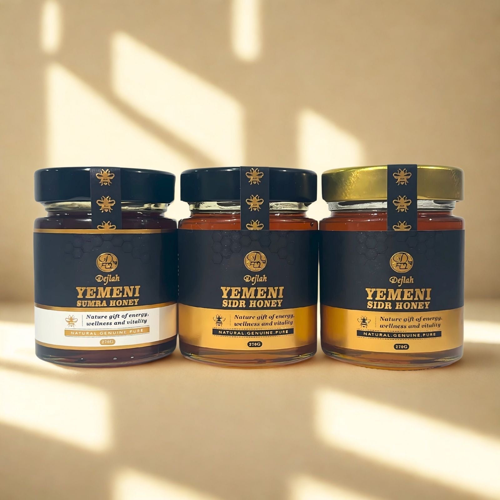 The Treasure of Yemen: Royal Sidr Honey, Premium Sidr Honey & Sumra Honey by Dejlah